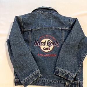 Like new, Vintage 90's Hard Rock Cafe San Antonio Denim Jean Jacket Vtg
Large